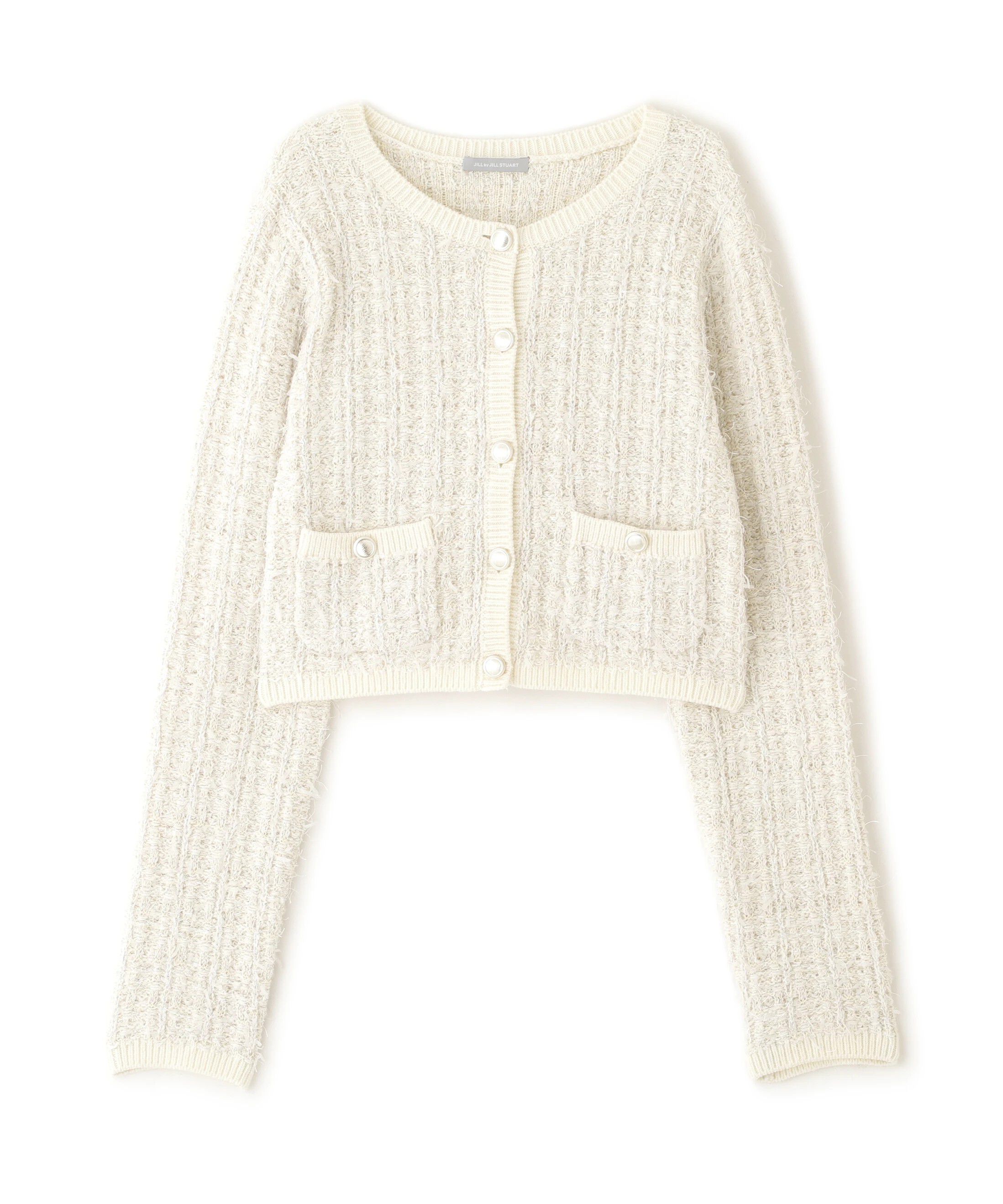  「ラメツイードニットカーディガン」|ニット・セーター|