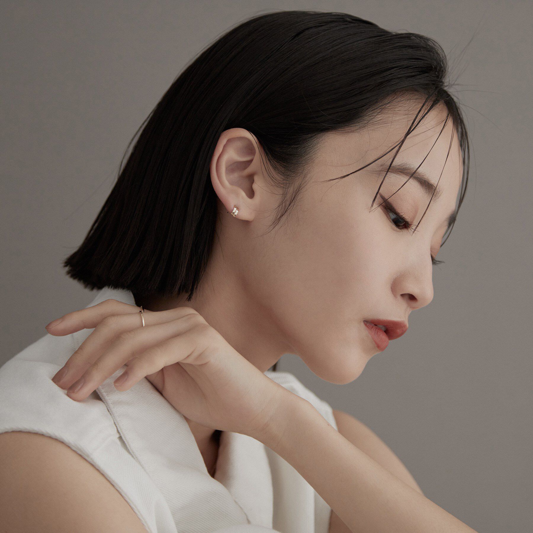 COCOSHNIK ONKITSCH「K10ダブルアーチピアス」|ピアス|