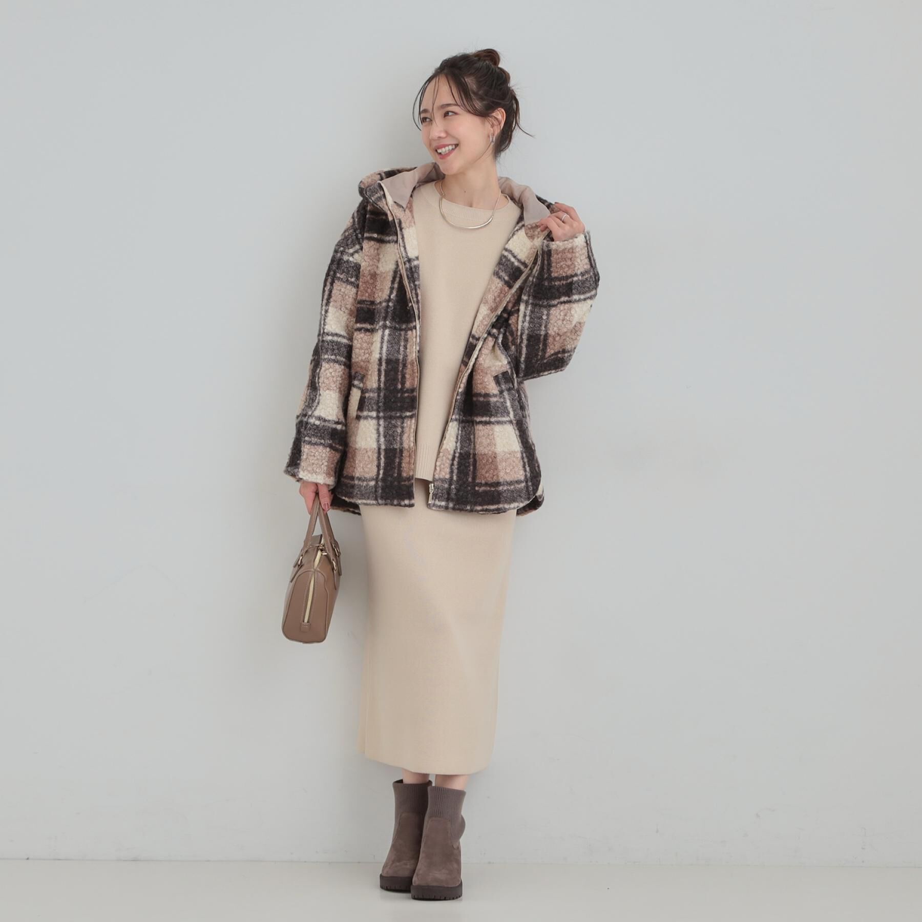 SHOO･LA･RUE「【洗濯機可/セットアップ可/毛玉になりにくい】さりげないラメ使いで差をつける クルーネックニット」|ニット・セーター|