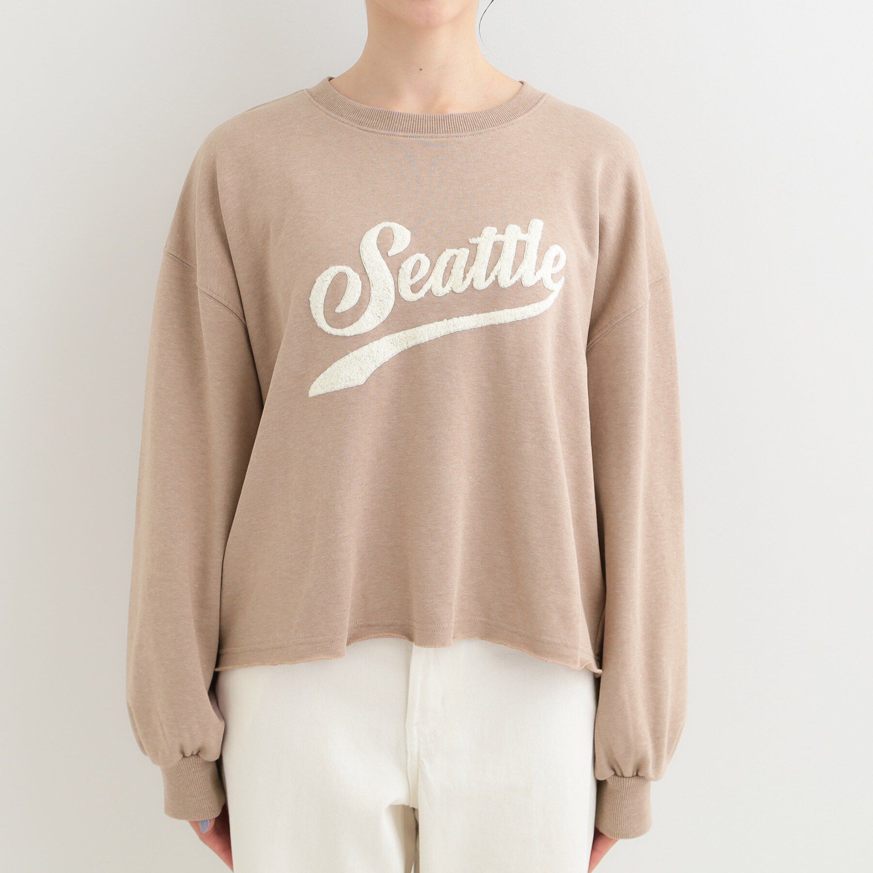 SHOO･LA･RUE「【洗濯機可/S-LL】コーデの主役になる ロゴアソート 裏毛スウェット」|パーカー|