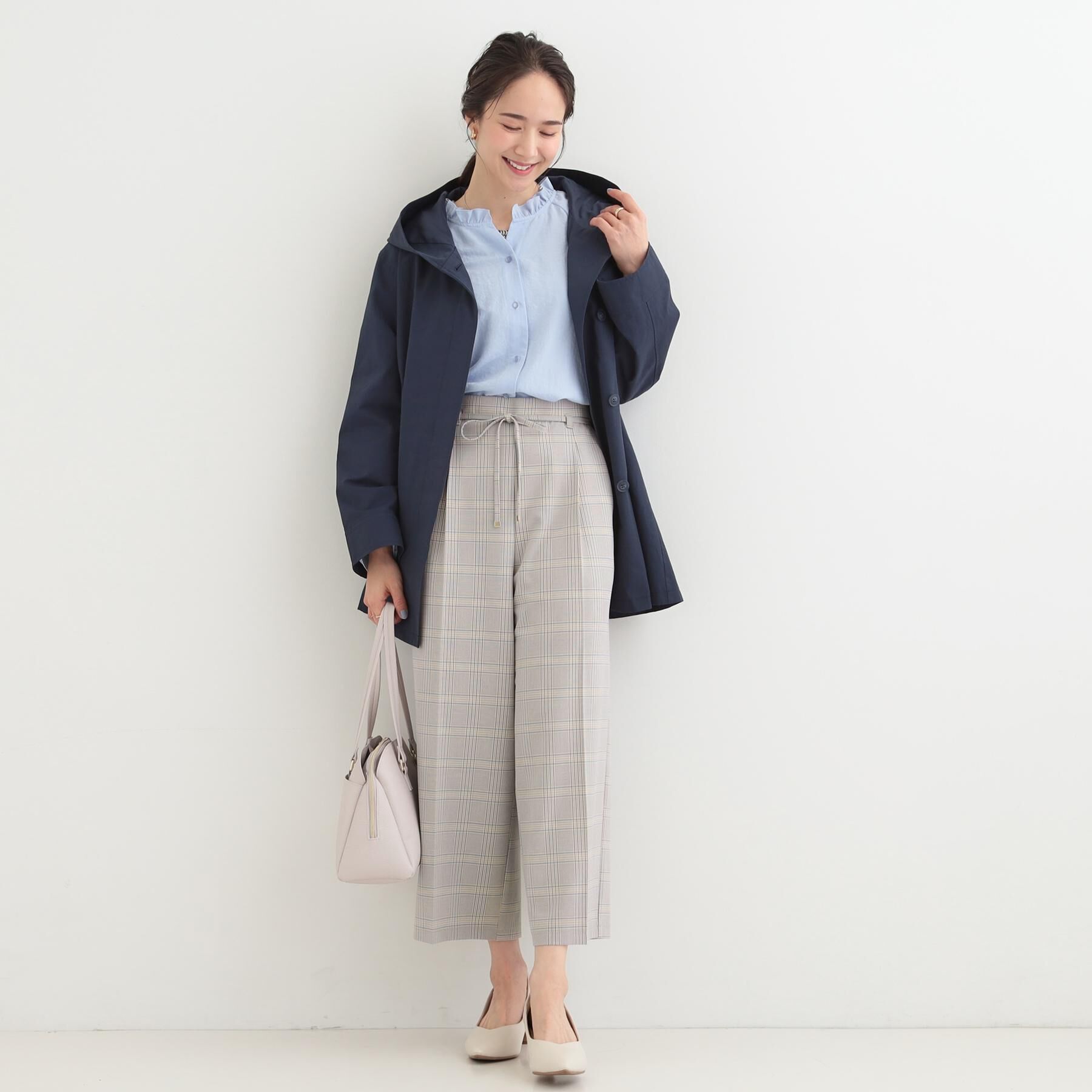 SHOO･LA･RUE「【着丈選べる/S-LL】センタープレスできちんと見え イージーワイドパンツ」|その他|