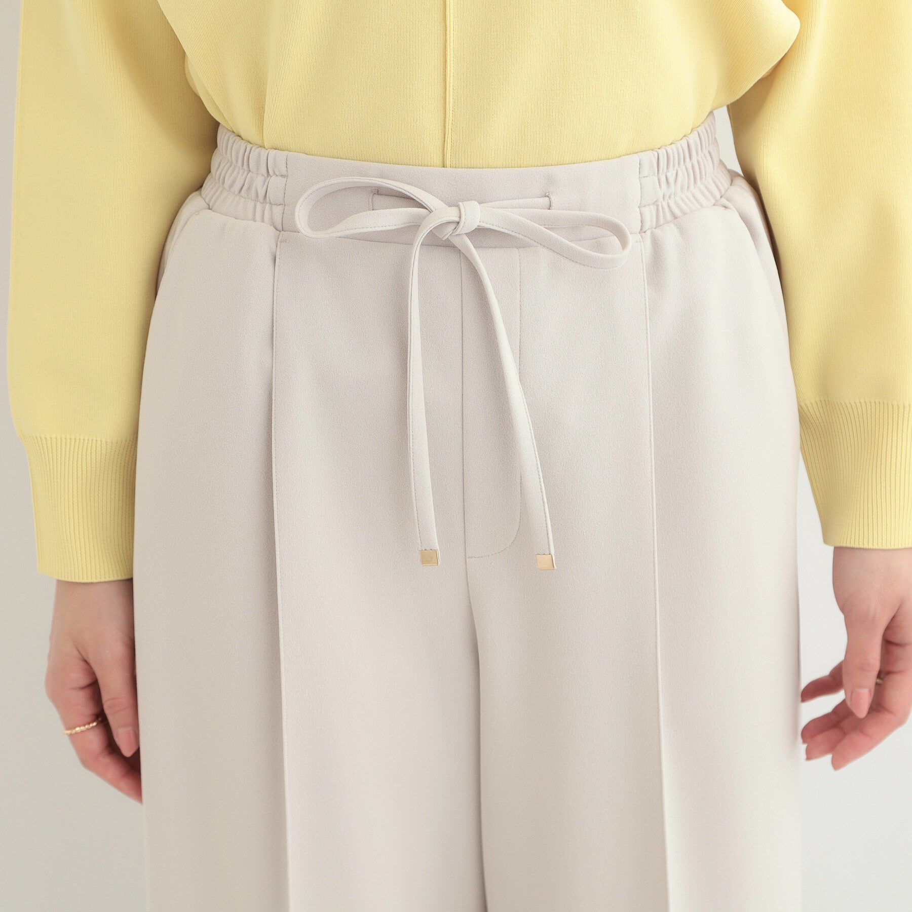 SHOO･LA･RUE「【S-LL/着丈選べる/洗濯後しわになりにくい】スマートに見えるイージーワイドパンツ」|その他|