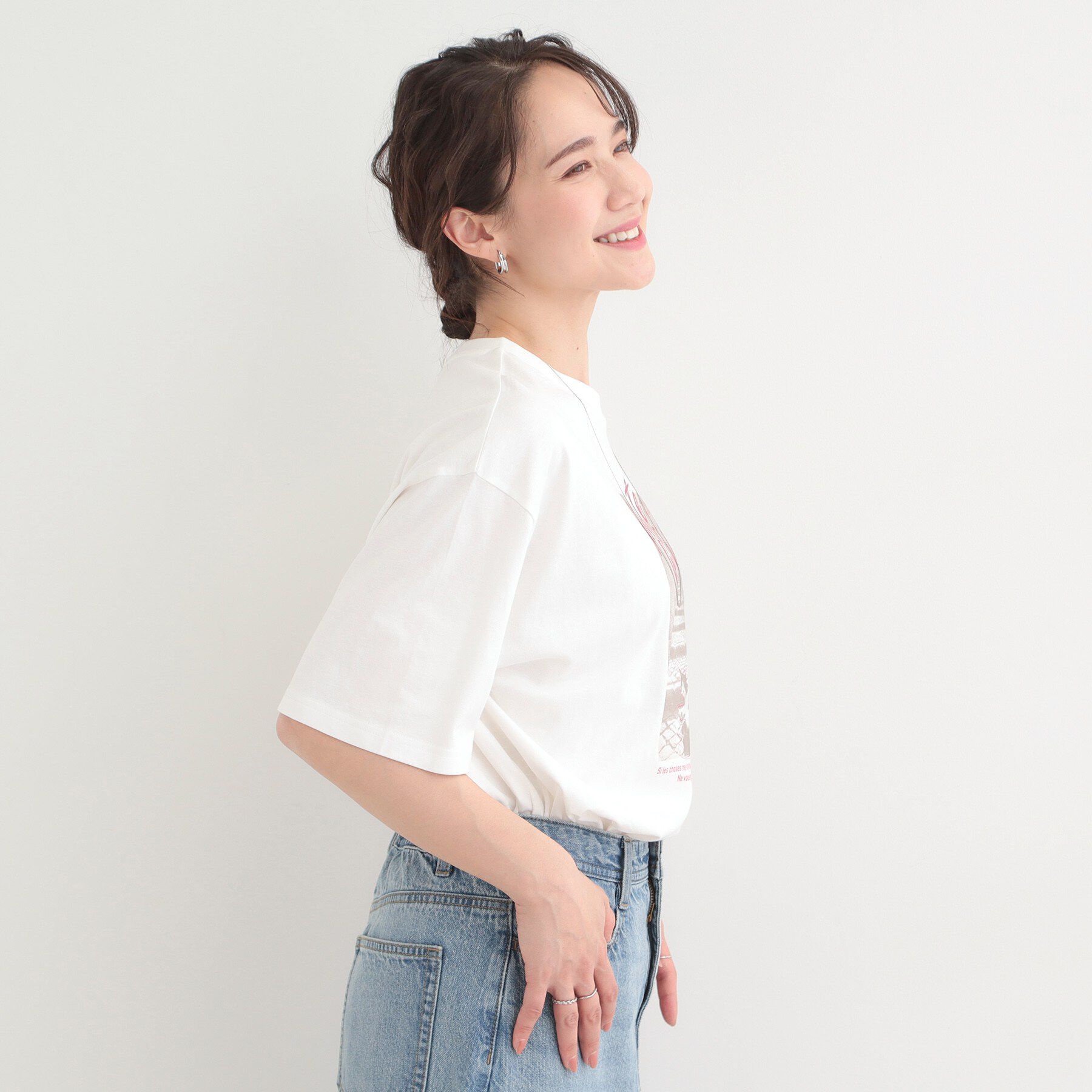 SHOO･LA･RUE「プチプラベーシックプリントTシャツ」|Tシャツ・カットソー|