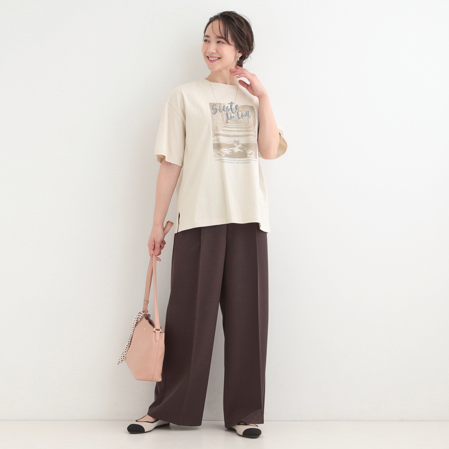 SHOO･LA･RUE「プチプラベーシックプリントTシャツ」|Tシャツ・カットソー|