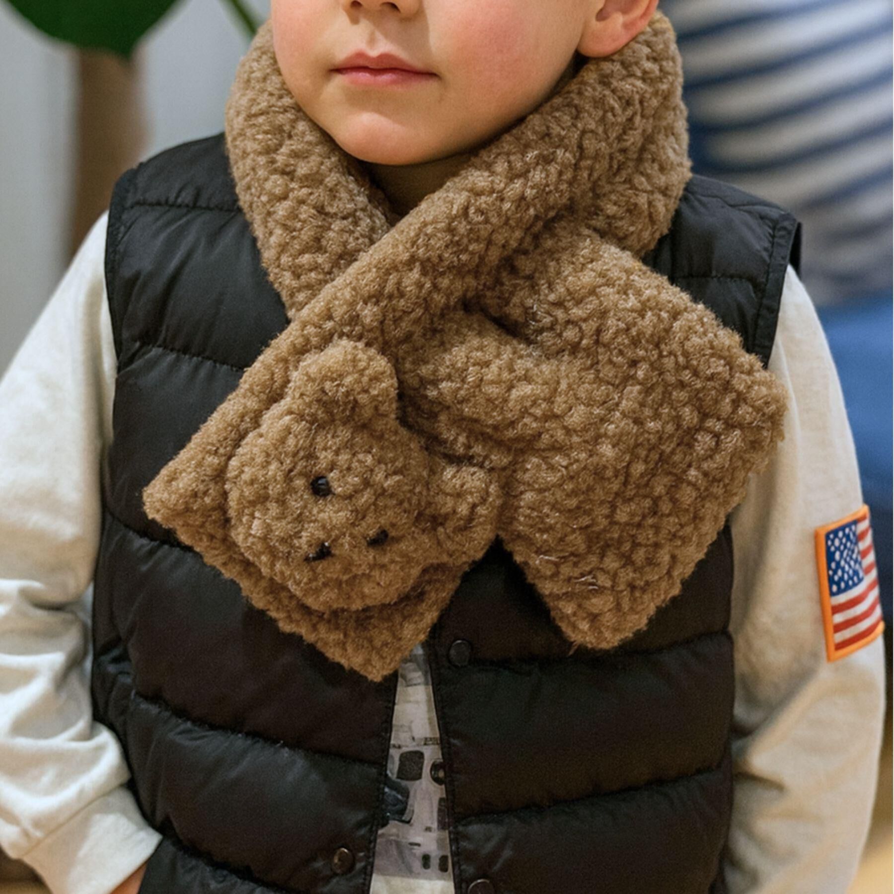 Dessin「KIDSクマボアティペット」|マフラー|ブラウン(043)