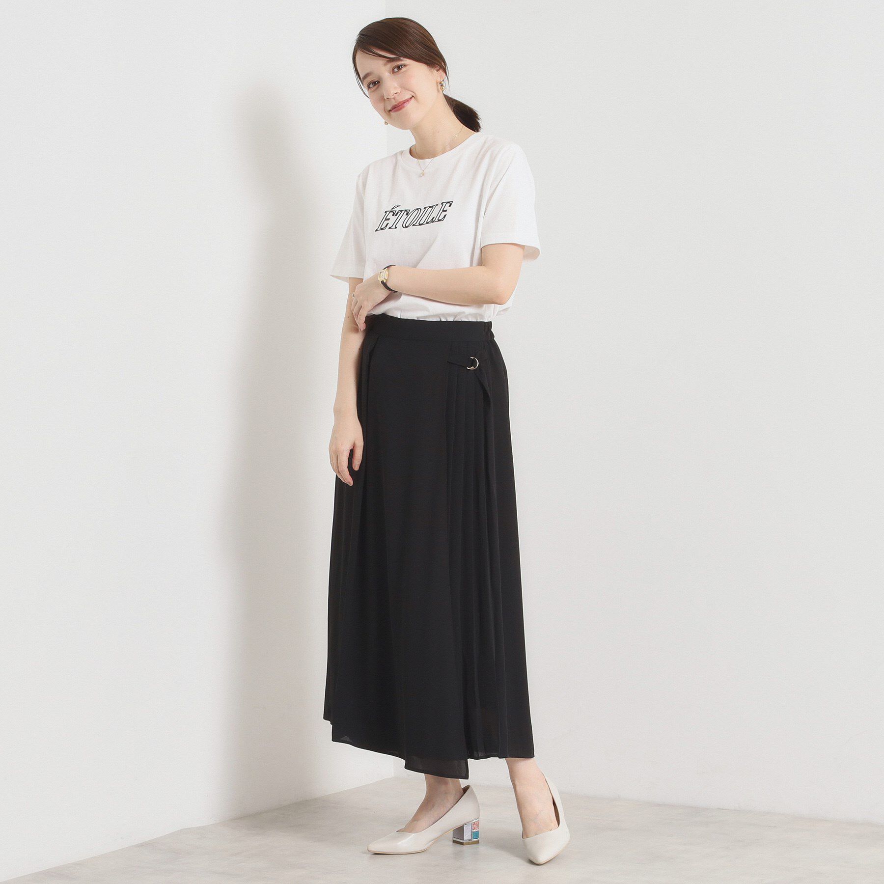 ITS&rsquo;DEMO「【手洗い可／ウエストゴム】サイドプリーツパンツ」|その他|