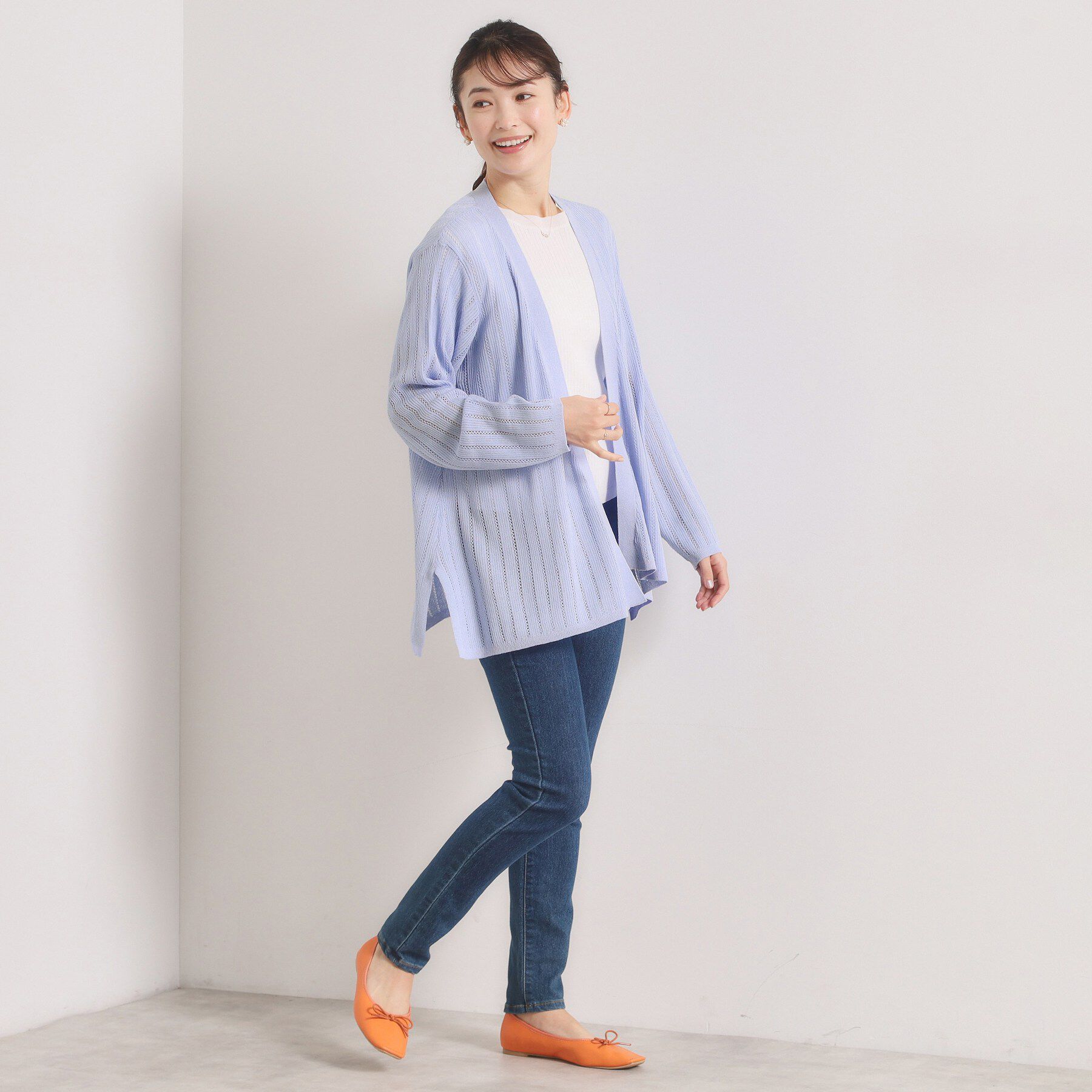 ITS&rsquo;DEMO「【手洗い可】透かし編みカーディガン」|カーディガン|