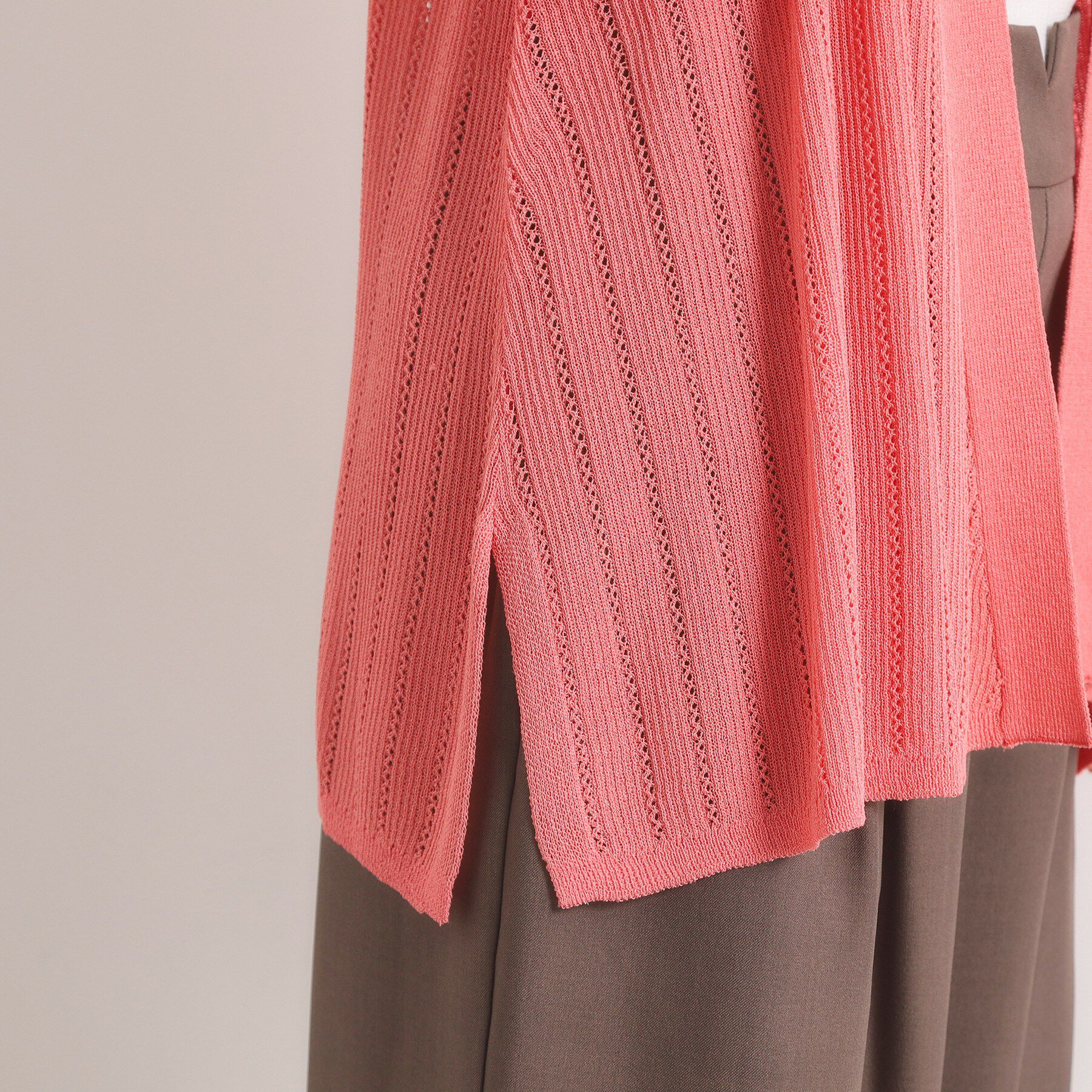 ITS&rsquo;DEMO「【手洗い可】透かし編みカーディガン」|カーディガン|