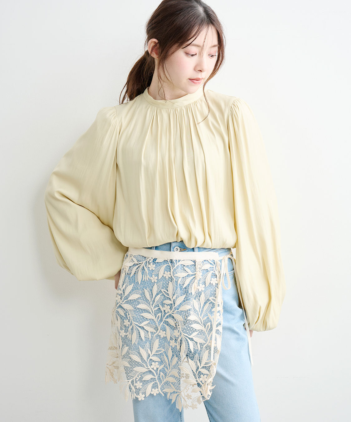 COCO DEAL「レースラップエプロン」|スカート|