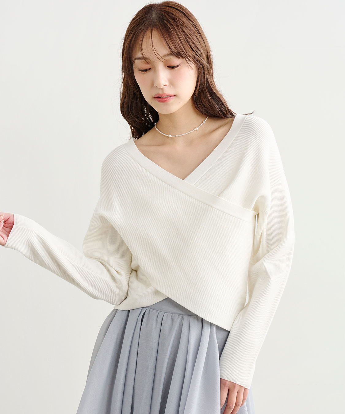 COCO DEAL「前後2WAYカシュクールニット」|ニット・セーター|