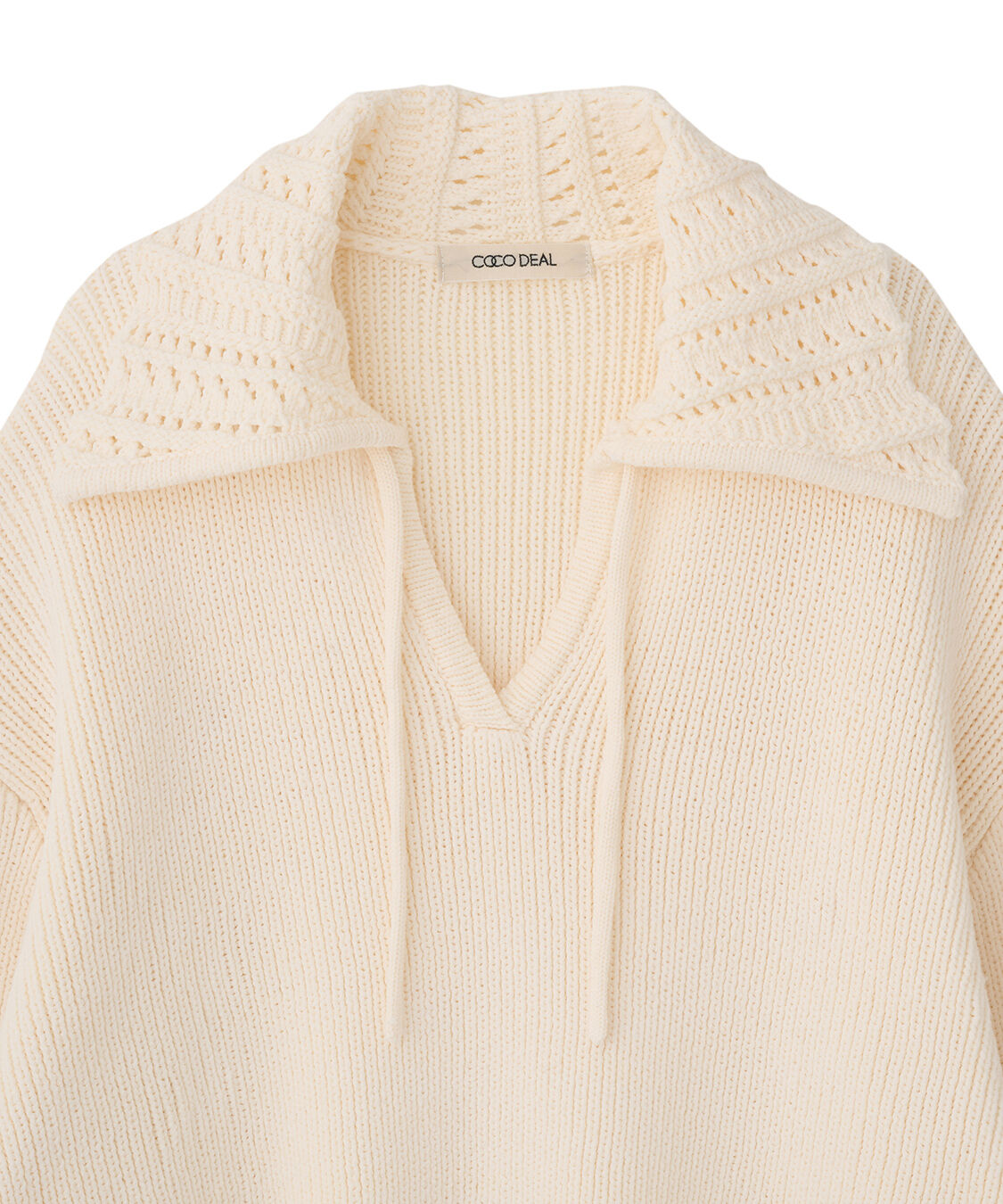 COCO DEAL「ビッグカラースキッパーニット」|ニット・セーター|