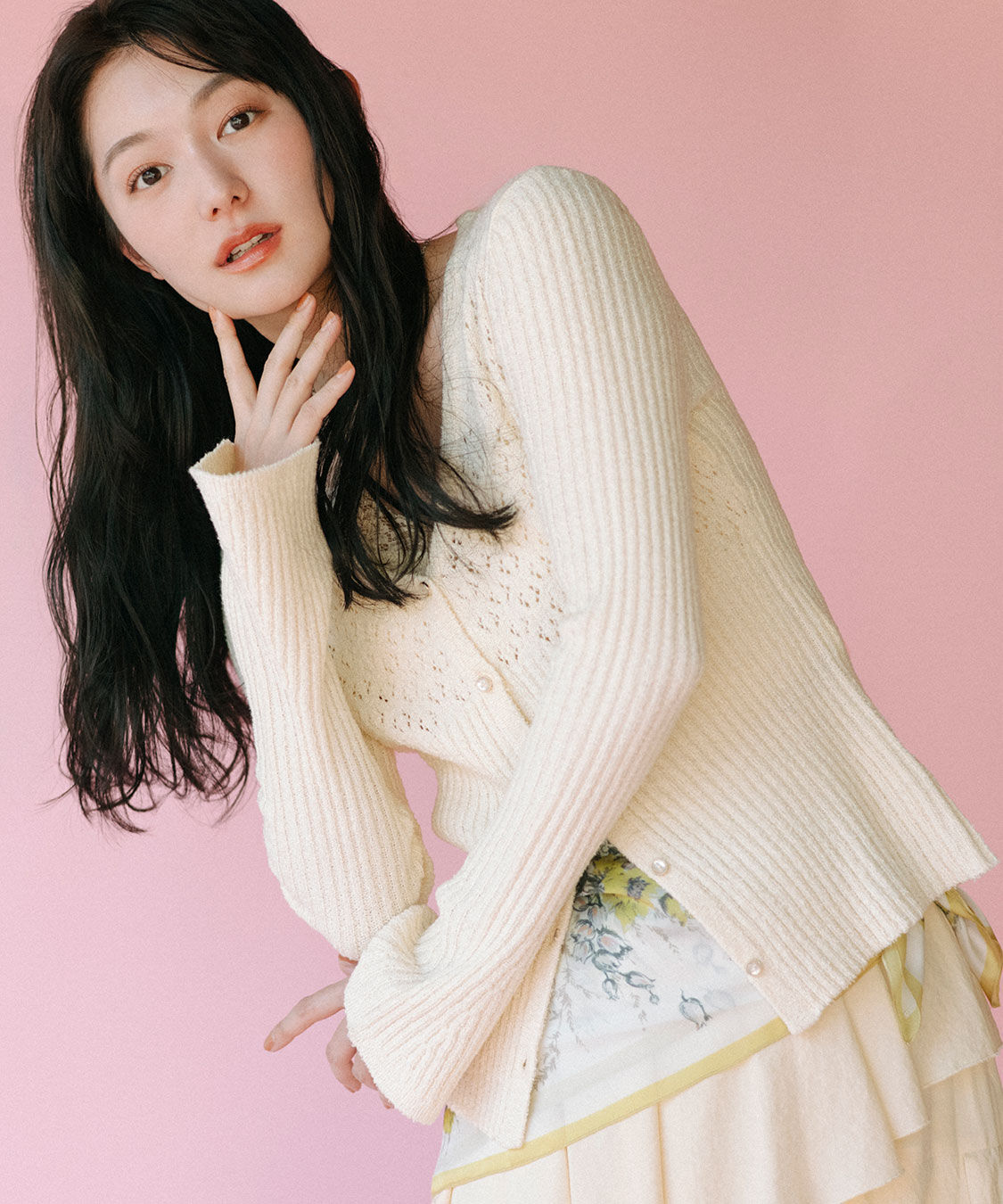 COCO DEAL「柄編みニットカーディガン」|ニット・セーター|