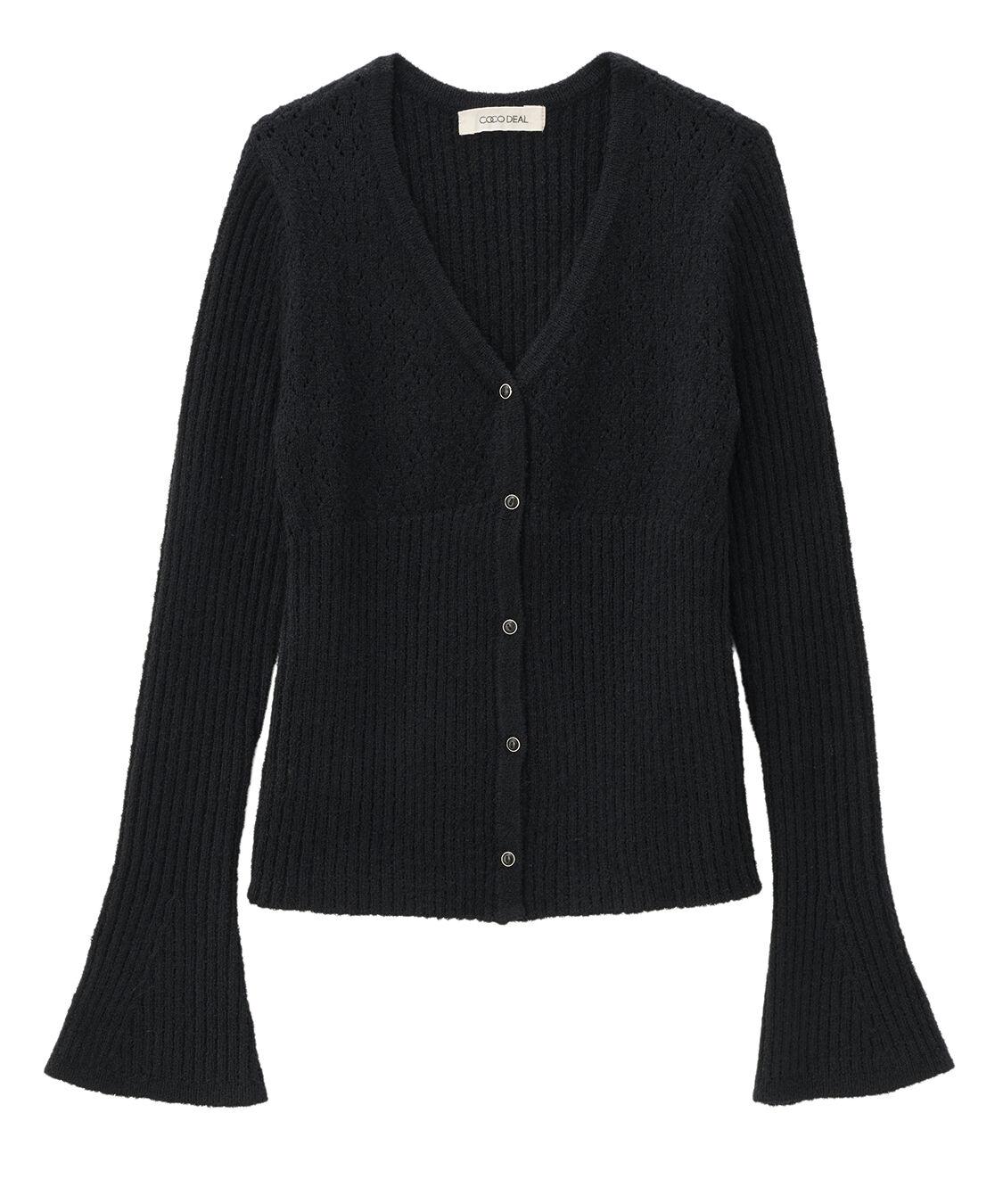 COCO DEAL「柄編みニットカーディガン」|ニット・セーター|