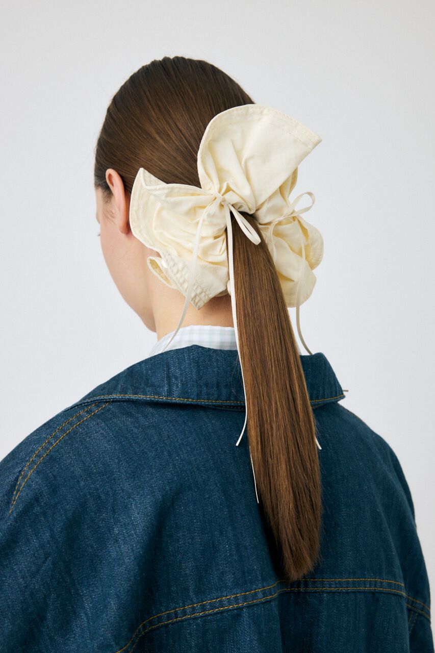 MOUSSY「BIG RIBBON シュシュ」|その他|WHT