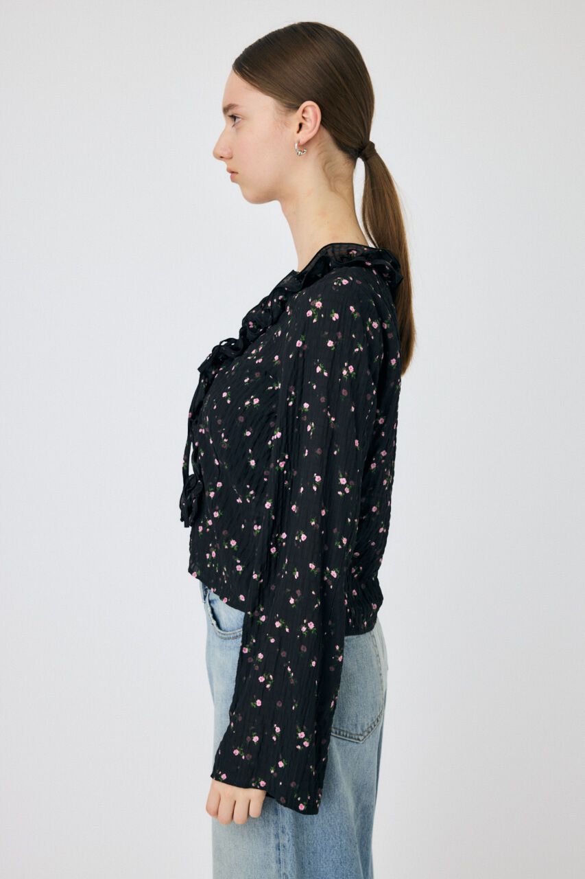 MOUSSY「LACE UP RUFFLE ブラウス」|シャツ・ブラウス|