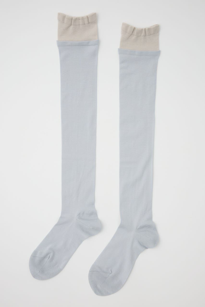 MOUSSY「SHEER LAYER ソックス」|その他|L/BLU1