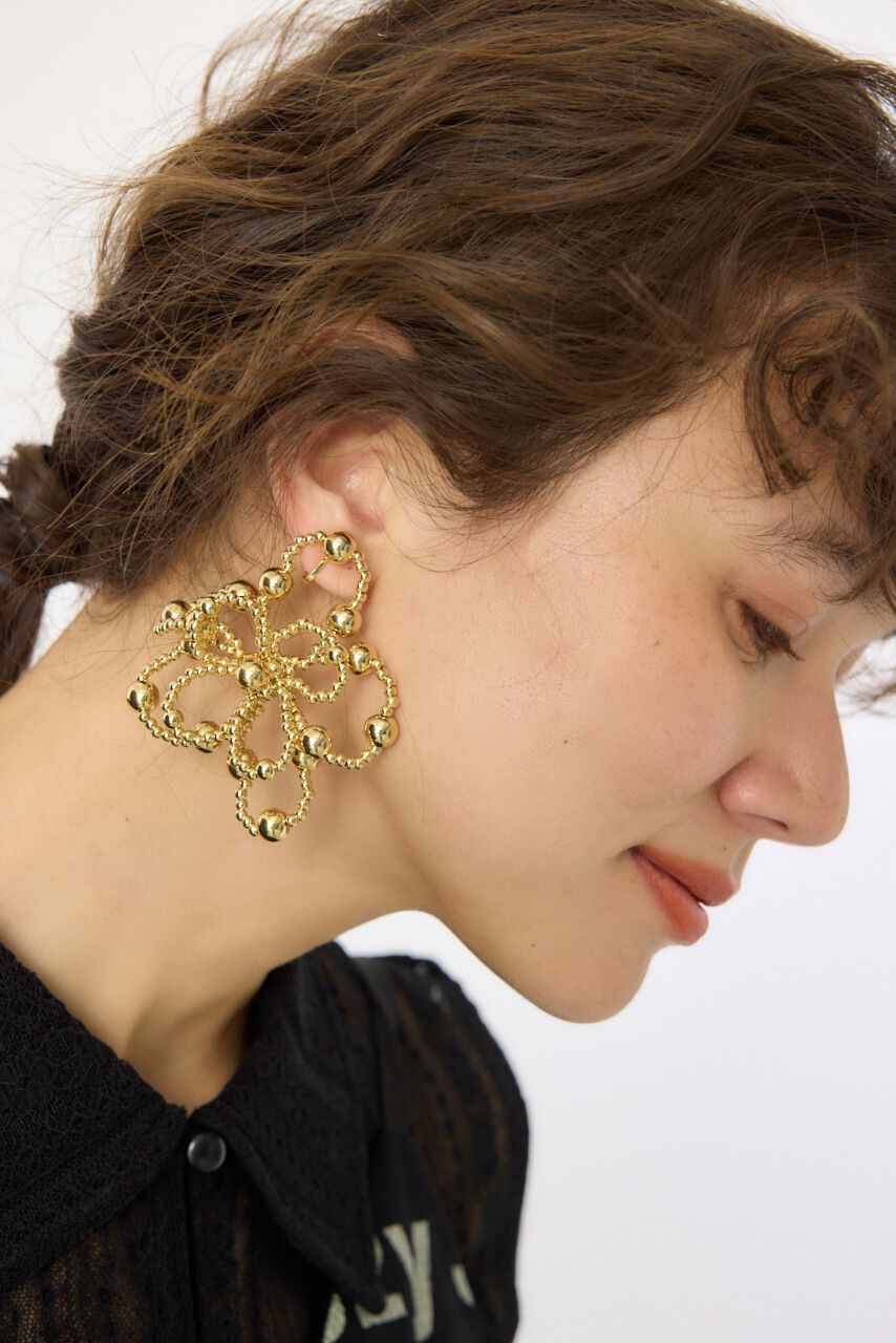 RODEO CROWNS「フラワービーズイヤリング」|ピアス|