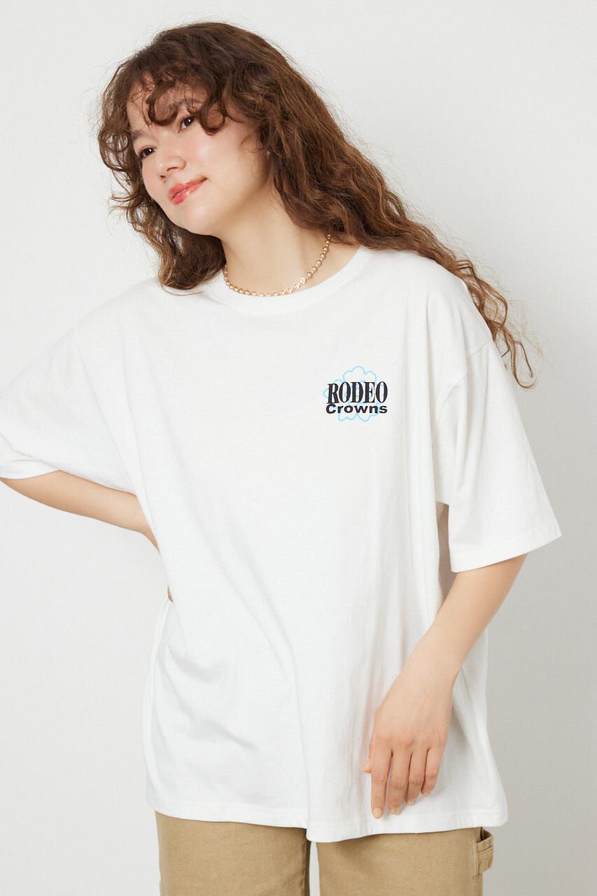 RODEO CROWNS「Flower Bloom Embroidery Tシャツ」|Tシャツ・カットソー|
