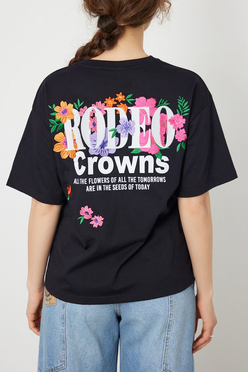 RODEO CROWNS「Flower Bloom Embroidery Tシャツ」|Tシャツ・カットソー|