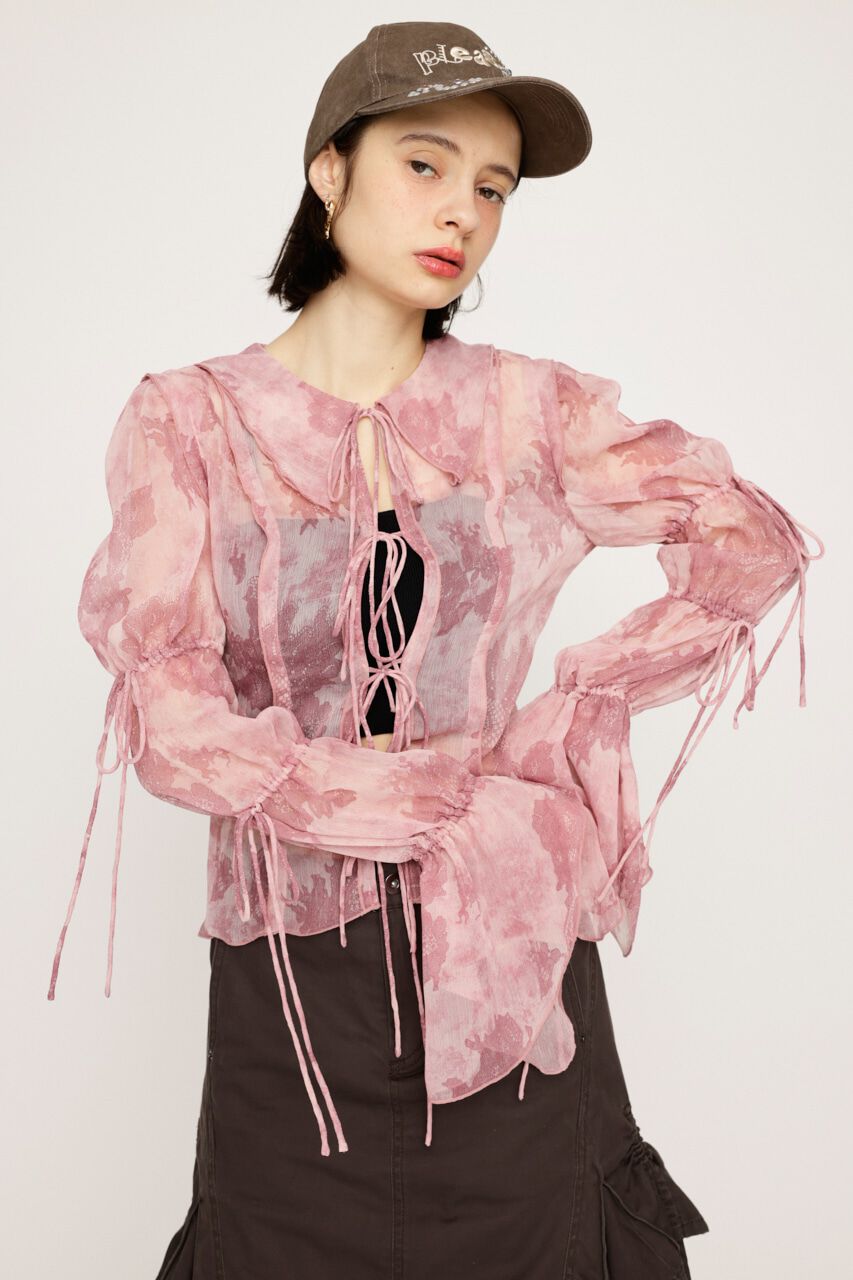 SLY「BLEEDING SHEER DUMPLING ブラウス」|シャツ・ブラウス|