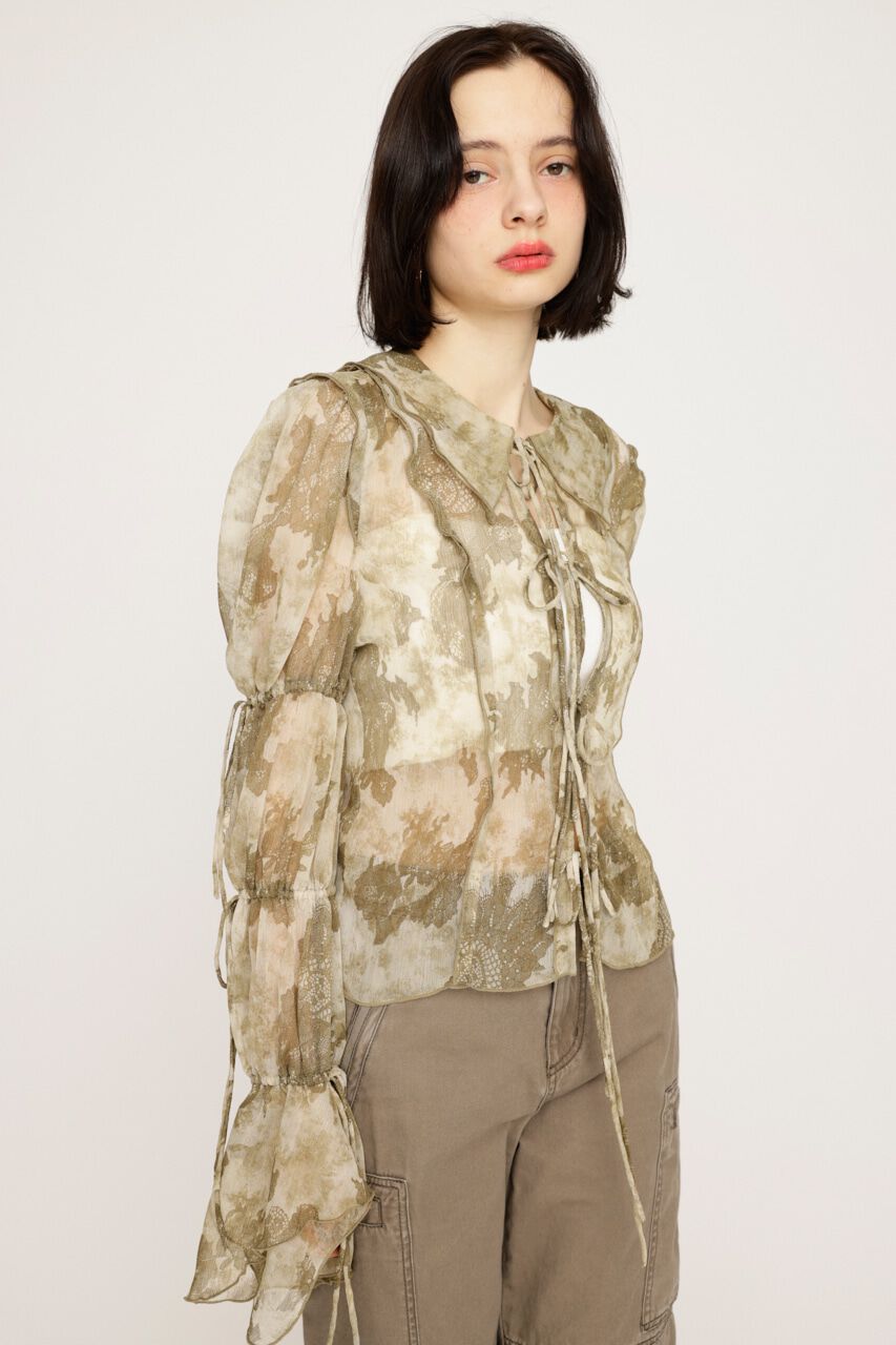 SLY「BLEEDING SHEER DUMPLING ブラウス」|シャツ・ブラウス|