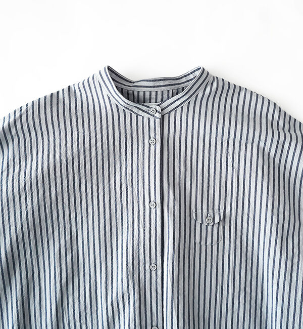 休日と詩「小さなポケットのロングシャツ」|シャツ・ブラウス|