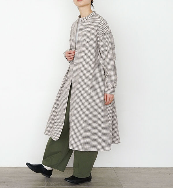 休日と詩「小さなポケットのロングシャツ」|シャツ・ブラウス|