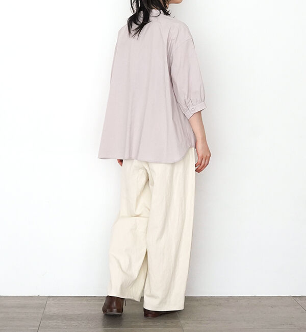 オオカミとフクロウ「オオカミとわたしの好きなアジサイ」|シャツ・ブラウス|