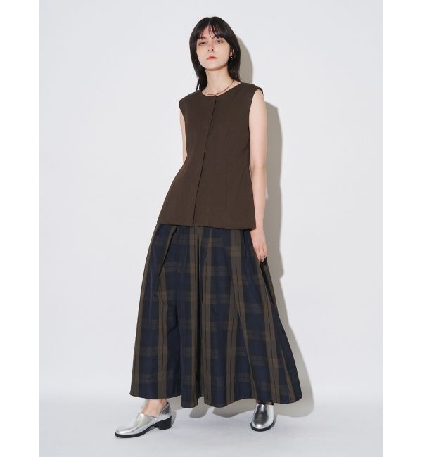 ELENDEEK「CROSS TUCK GATHER SK」|スカート|
