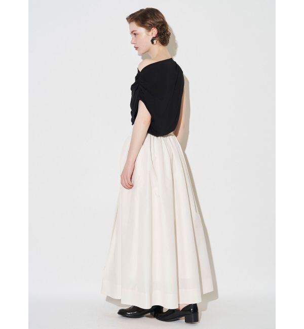 ELENDEEK「CROSS TUCK GATHER SK」|スカート|