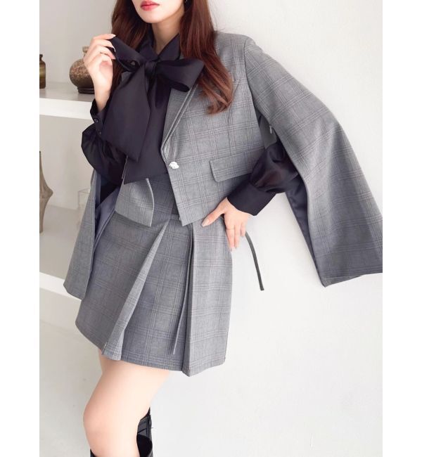 dazzlin「2WAYボウタイタックペプラムブラウスⅡ」|シャツ・ブラウス|