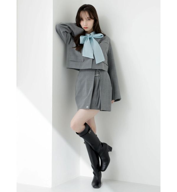 dazzlin「2WAYボウタイタックペプラムブラウスⅡ」|シャツ・ブラウス|