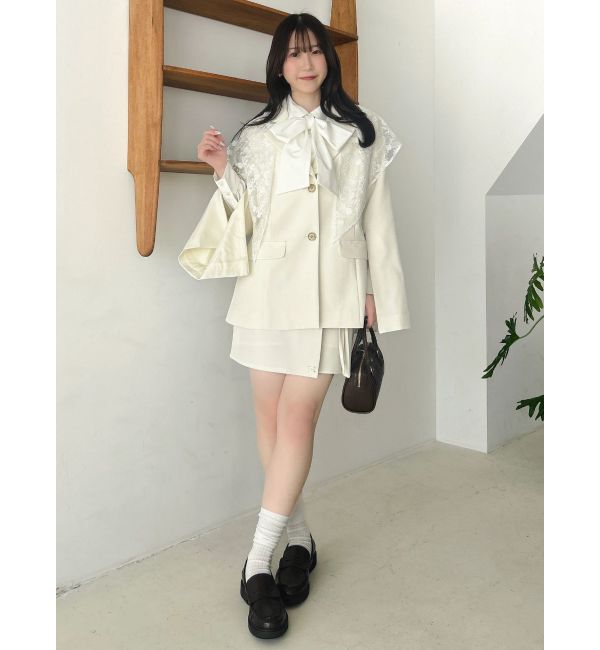 dazzlin「2WAYボウタイタックペプラムブラウスⅡ」|シャツ・ブラウス|