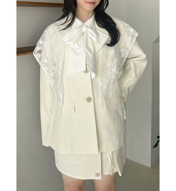 dazzlin「2WAYボウタイタックペプラムブラウスⅡ」|シャツ・ブラウス|