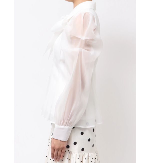dazzlin「2WAYボウタイタックペプラムブラウスⅡ」|シャツ・ブラウス|