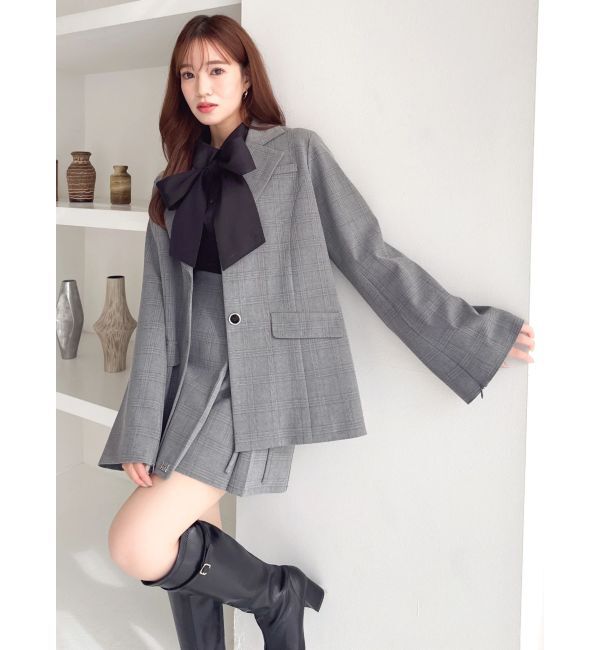 dazzlin「2WAYボウタイタックペプラムブラウスⅡ」|シャツ・ブラウス|