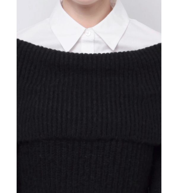 MURUA「オフショルニット&times;ミニシャツワンピSET」|ワンピース|