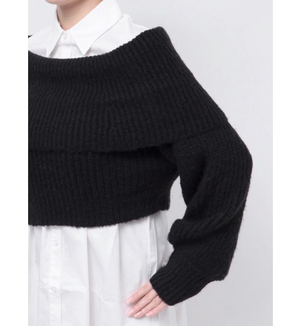 MURUA「オフショルニット&times;ミニシャツワンピSET」|ワンピース|