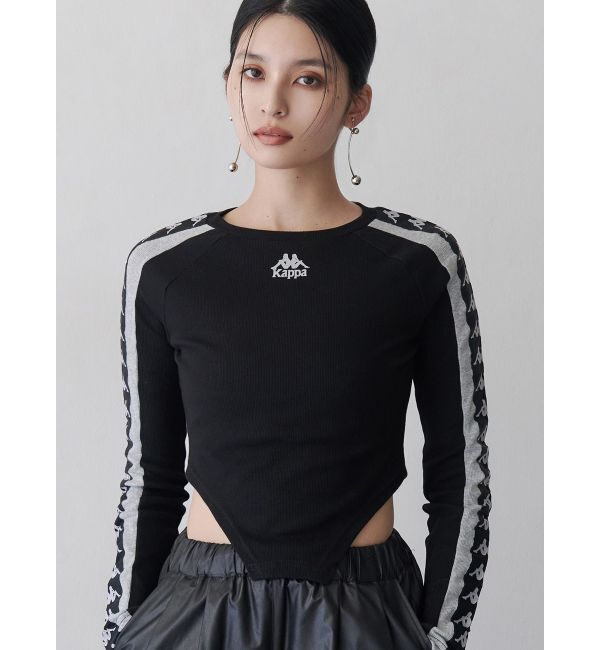 MURUA「【Kappa】レオタードロゴロンT」|Tシャツ・カットソー|ブラック
