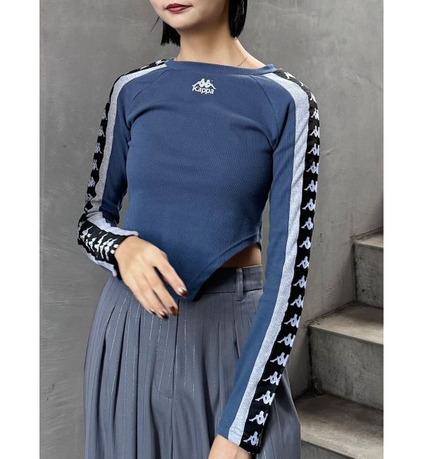 MURUA「【Kappa】レオタードロゴロンT」|Tシャツ・カットソー|ブルー