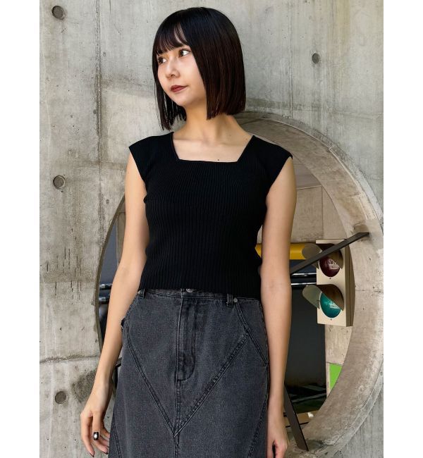 MURUA「2wayフレンチスリーブニット」|ニット・セーター|