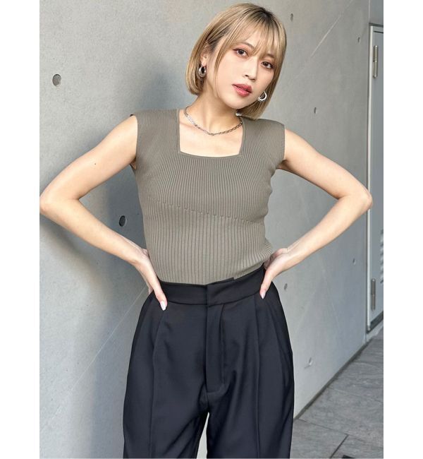 MURUA「2wayフレンチスリーブニット」|ニット・セーター|