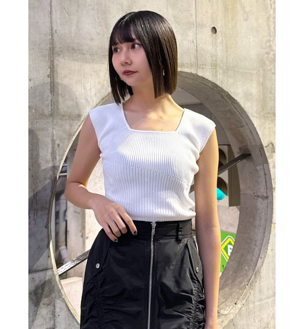 MURUA「2wayフレンチスリーブニット」|ニット・セーター|