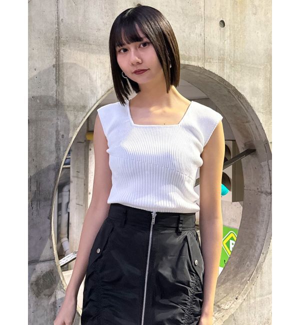 MURUA「2wayフレンチスリーブニット」|ニット・セーター|