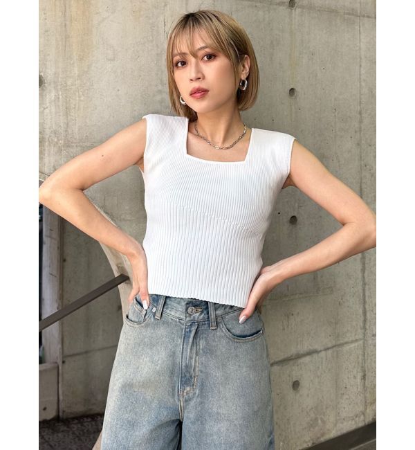 MURUA「2wayフレンチスリーブニット」|ニット・セーター|