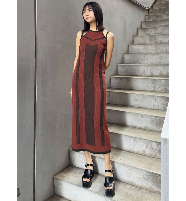 MURUA「レイヤードライクニットキャミワンピース」|ワンピース|