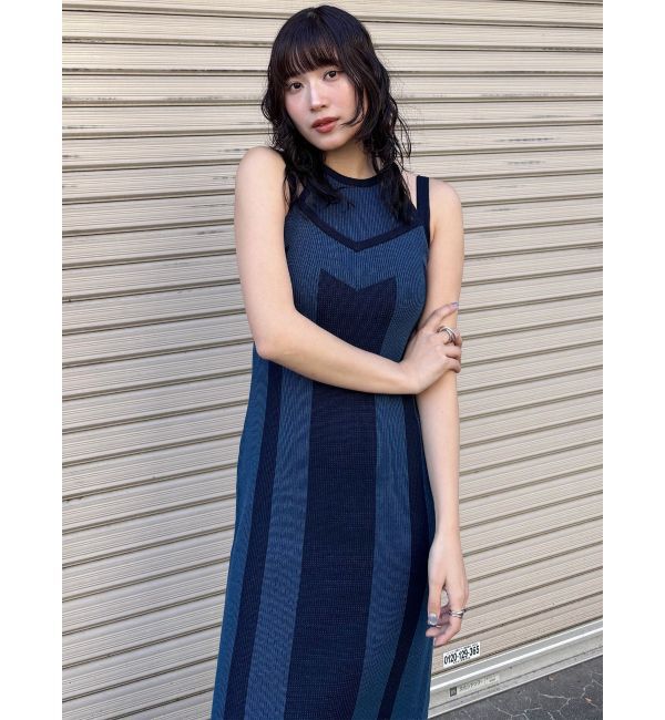 MURUA「レイヤードライクニットキャミワンピース」|ワンピース|