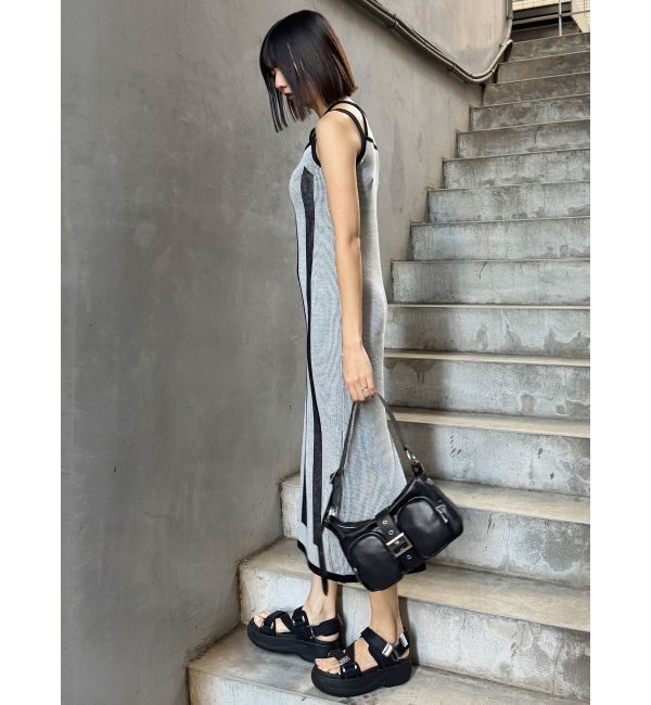 MURUA「レイヤードライクニットキャミワンピース」|ワンピース|