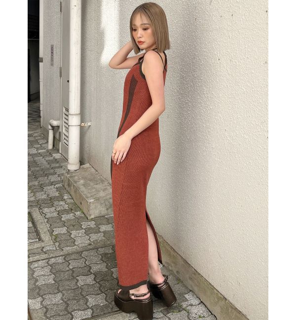 MURUA「レイヤードライクニットキャミワンピース」|ワンピース|