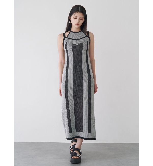 MURUA「レイヤードライクニットキャミワンピース」|ワンピース|